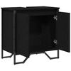 vidaXL Badkamertenk te kast Zwart Eiken 60 x 35 x 60 cm Bewerkt hout