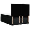 vidaXL Boxspring met matras stof zwart 140x190 cm