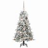 vidaXL Kunstmatige Inklapbare Kerstboom Wit 120 cm PE en PVC