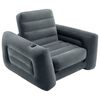 Intex Stoel uittrekbaar 117x224x66 cm donkergrijs
