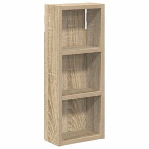 vidaXL Badkamer wandkast Sonoma Eiken 20 x 10 x 50 cm