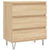 vidaXL Dressoir 60x35x70 cm bewerkt hout sonoma eikenkleurig