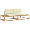 vidaXL Buiten bankenset met kussen Wit 230,5 x 83 x 73 cm Polyester
