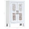 vidaXL Dressoir gesneden 60x30x89 cm massief mangohout wit