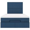 vidaXL Ottoman bed met matras 120x200cm stof blauw