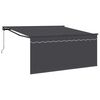 vidaXL Inklapbaar Zonnescherm Antraciet 350 x 250 cm