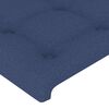 vidaXL Boxspring met matras stof blauw 90x200 cm