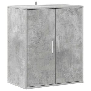 vidaXL Schoenenkast 60x35x70 cm bewerkt hout betongrijs