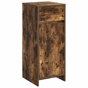 vidaXL Badkamerkast Gerookt eiken 35 x 36,5 x 85 cm Bewerkt hout