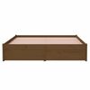 vidaXL Bedframe massief hout honingbruin 140x200 cm