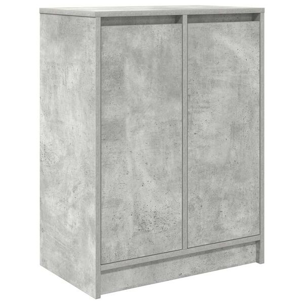 vidaXL Schoenenkast 57x34x76 cm bewerkt hout betongrijs