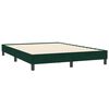 vidaXL Boxspring zonder matras fluweel donkergroen 140x210 cm