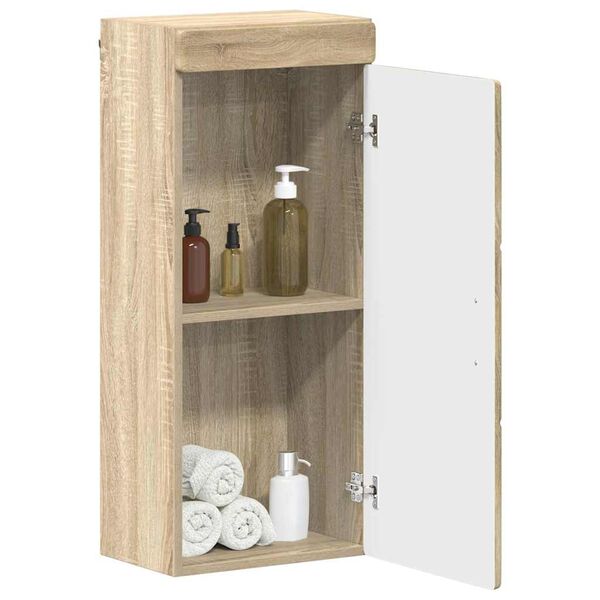 vidaXL Badkamer wandkast TULUM Sonoma Eiken 37 x 24,5 x 86 cm