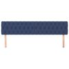 vidaXL Hoofdborden 2 st 90x7x78/88 cm stof blauw