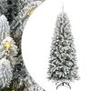 vidaXL Kunstkerstboom met 300 LED met standaard Wit 93 x 93 x 240 cm