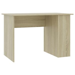 vidaXL Bureau 110x60x73 cm bewerkt hout sonoma eikenkleurig