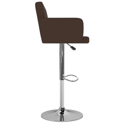 vidaXL Barstoelen 2 st kunstleer bruin