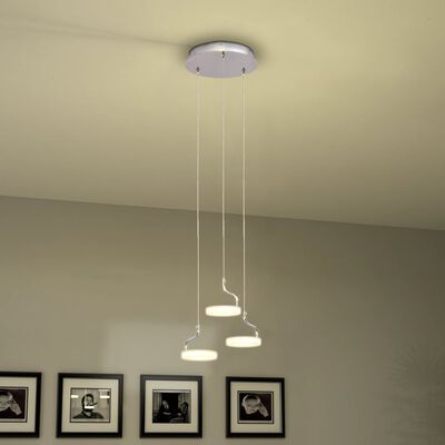 vidaXL LED-hanglamp met 3 lampen warm wit