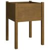 vidaXL Plantenbak 50x50x70 cm massief grenenhout honingbruin