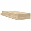 vidaXL Opbergbedframe met lade Sonoma Eiken 90 cm Bewerkt hout