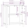 vidaXL Dressoir 62x38x70 cm bewerkt hout