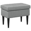 vidaXL Voetenbank Lichtgrijs 55 x 35 x 41 cm Stof