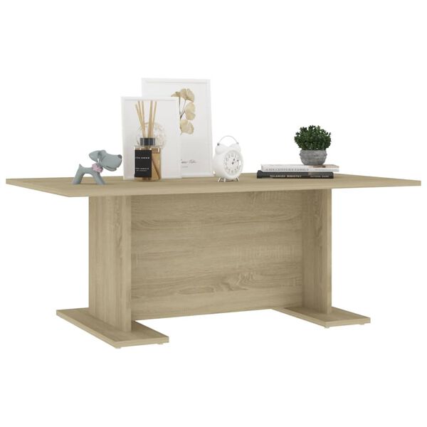 vidaXL Salontafel 103,5x60x40 cm bewerkt hout sonoma eikenkleurig