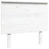vidaXL Hoofdbord 94x6x82,5 cm massief grenenhout wit