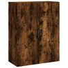 vidaXL Hoge kast 69,5x34x180 cm bewerkt hout gerookt eikenkleurig