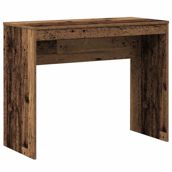 vidaXL Bureau 90x40x72 cm bewerkt hout oud houtkleurig