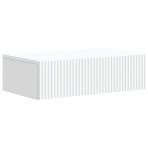 vidaXL Wandmontage Zijtafel Wit 59 x 34,5 x 17 cm Bewerkt hout