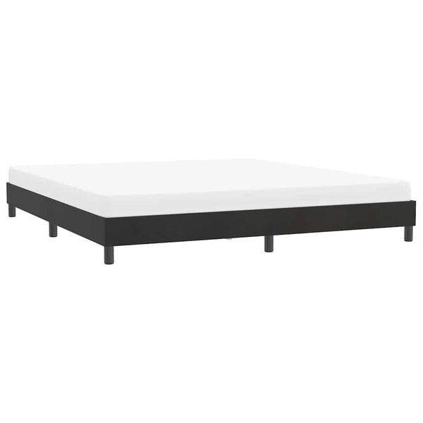 vidaXL Bedframe zonder matras 180x210 cm fluweel zwart