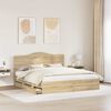 vidaXL Bedframe met lade Sonoma Eiken 180 x 200 cm Ingenieurshout