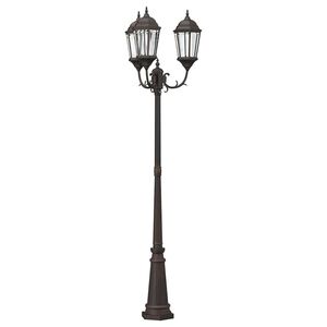 vidaXL Tuinverlichting Brons 61 x 53 x 235 cm Aluminium en Glas