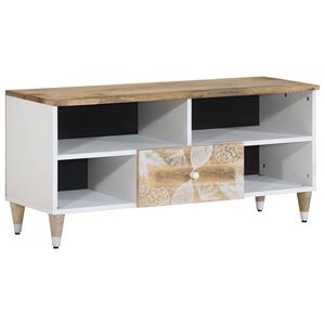 vidaXL Tv-meubel 100x33,5x46 cm massief mangohout