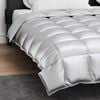 vidaXL Winter Dekbed Zilver 240 x 260 cm Satijn en Microfiber