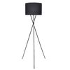 vidaXL Lampenkap voor vloerlamp met standaard 139 cm zwart