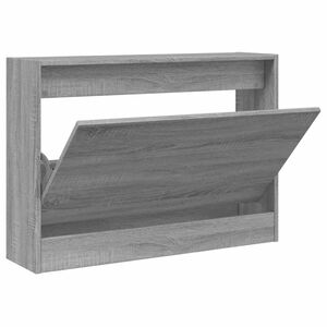 vidaXL Schoenenkast 80x21x57 cm bewerkt hout grijs sonoma eikenkleur