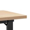 vidaXL Salontafel O-frame 100x50x45,5 cm grenenhout en staal