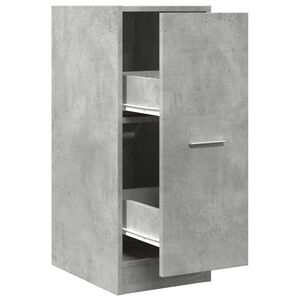 vidaXL Apothekerskast 30x41x77,5 cm bewerkt hout betongrijs