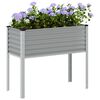 vidaXL Plantenbak 100x45x90 cm staal grijs