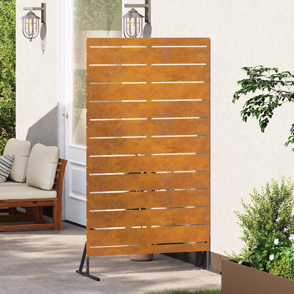 vidaXL Privacyscherm Grijs 100 x 50 x 180 cm Staal