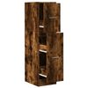 vidaXL Apothekerskast 30x41x118 cm bewerkt hout gerookt eikenkleurig