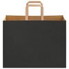 vidaXL Papieren zakken 50 st met hengsels 32x17x25 cm zwart