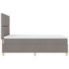 vidaXL Boxspringbed met matras met hoofdeinde Taupe 160 x 200 cm Stof