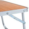vidaXL Campingtafel inklapbaar 60x40 cm aluminium bruin