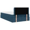 vidaXL Ottoman bed met matras 120x200cm fluweel donkerblauw