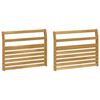 vidaXL Armleuningen Module 2 pcs Wit 78,5 x 8,5 x 60 cm