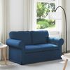 vidaXL Bank Blauw 215 x 82 x 80 cm Stof