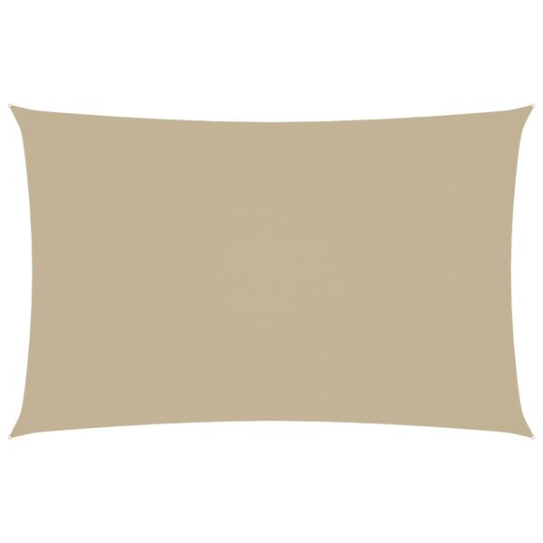 vidaXL Zonnescherm rechthoekig 2x5 m oxford stof beige